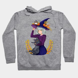 cute anime witch Hoodie